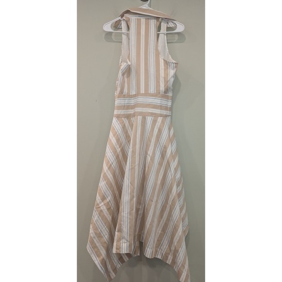 NWT Anthropologie X Maeve Assymetrical Wrap Halter Neck Shirt Dress Size 6 - Picture 9 of 11